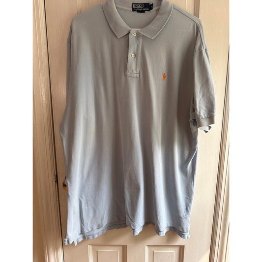 Polo Ralph Lauren Polo Blue Shirt Men's Orange Pony XL