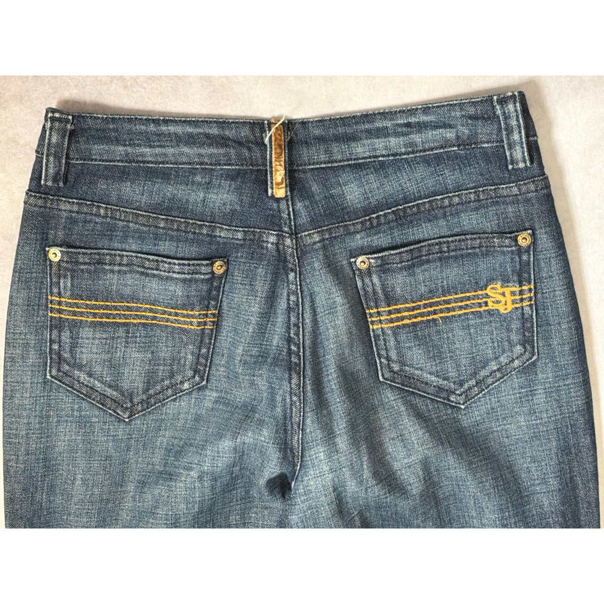 St John Sport Straight Leg Jeans Dark Wash Size 2 Made in USA 30
