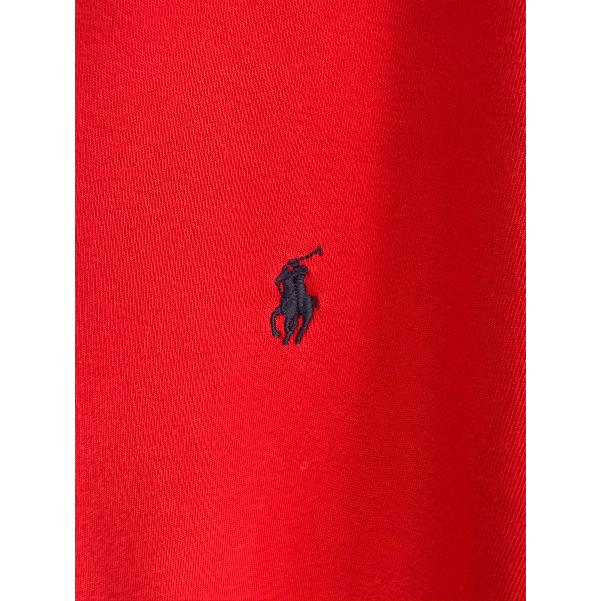 Vintaga Polo Ralph Lauren Polo Red Shirt Men's Blue Pony - Medium