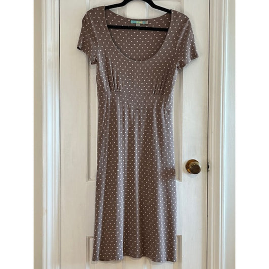 Boden Polka Dot Empire Waist Day Dress - US size 8