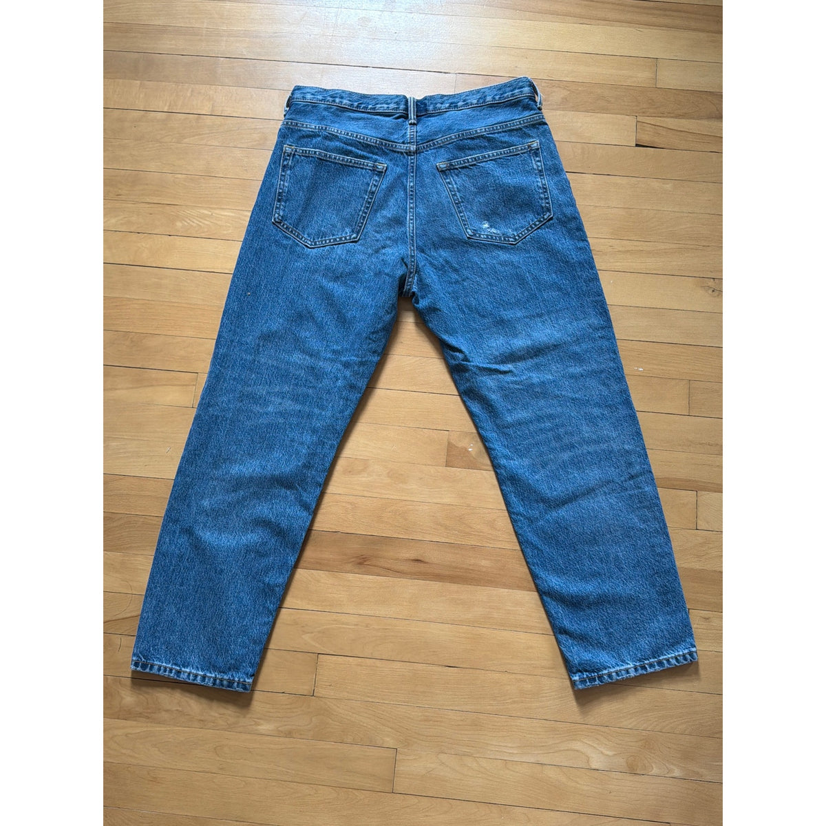 Everlane Size 31 Boyfriend Fit High Rise Distressed Button Fly