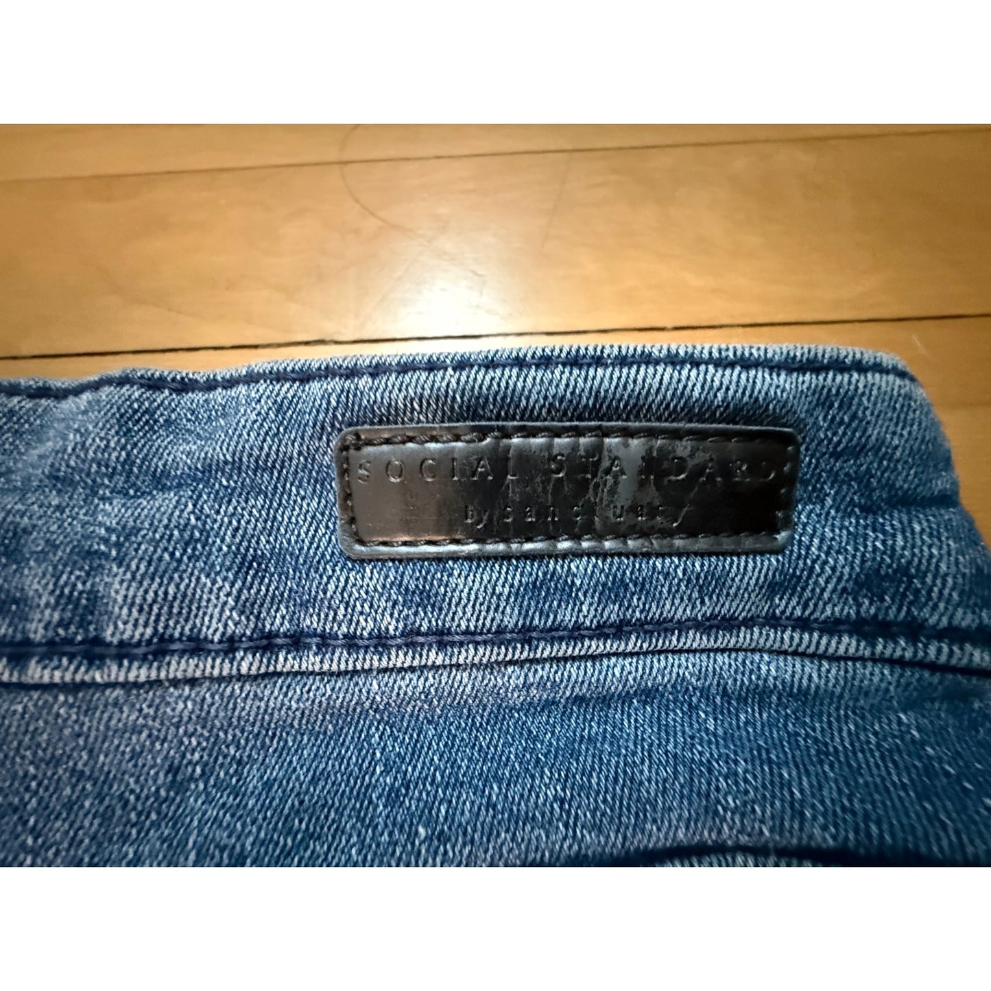 Social Standard by Sanctuary High Rise Crop Straight Jeans 14 Blue EUC