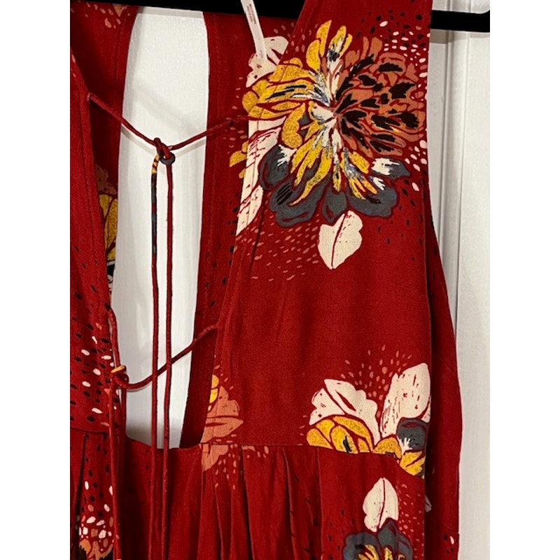 🍒 Free People "Lovely Day" Floral Mini | Red Combo -- Small/Petite