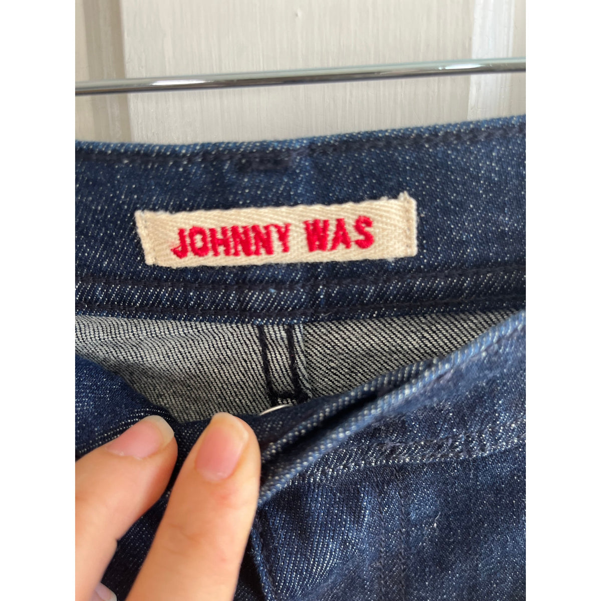 NWT Johnny Was Embroidered Pants Size 25 Boho Floral Artisan Straight Leg Cotton