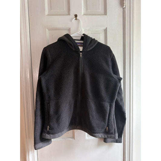 Patagonia Synchilla Full Zip Fleece Jacket Womens Medium Black Warm Gorpcore M