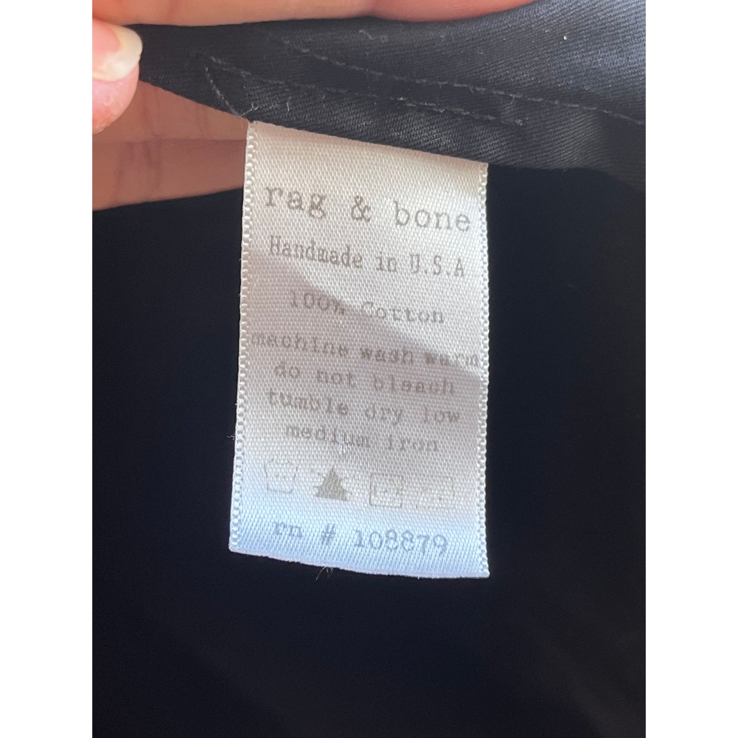 rag & bone Men's Technical Zip Navy Jacket | Spring Windbreaker | XXL tag, really a Large!