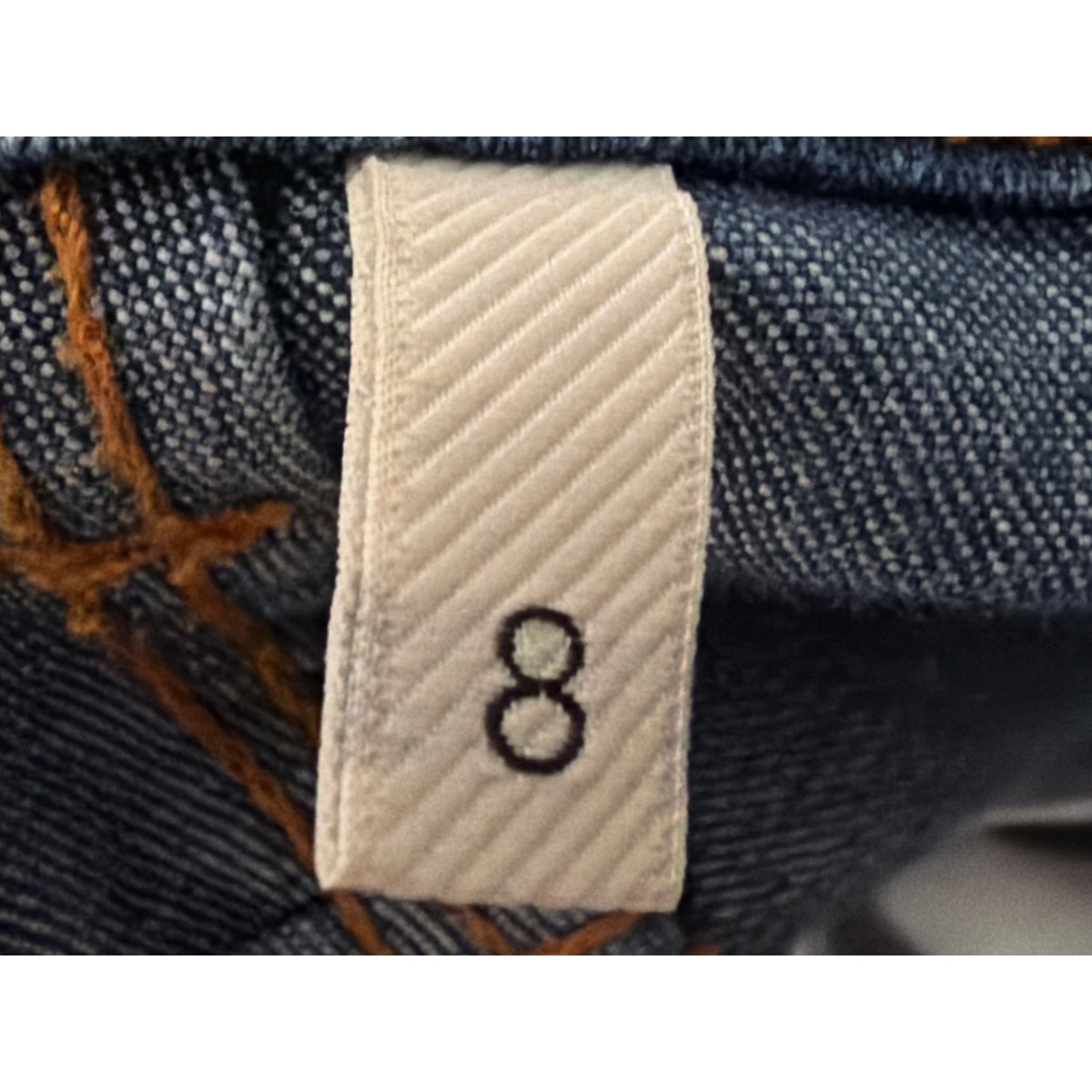 Peace Of Cloth Size 8 Dark Wash High Rise Relaxed Bootcut Jeans EUC