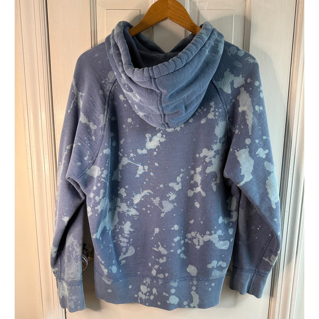 Rag & Bone "Racer Lips" Hoodie - Blue Acid Wash - Small - Excellent