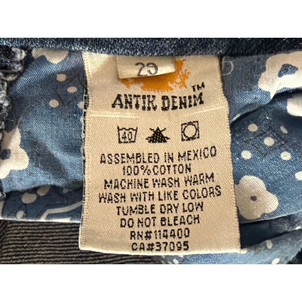 Antik Denim Vintage Bootcut Jeans Distressed Y2K Embroidered Pockets Size 29