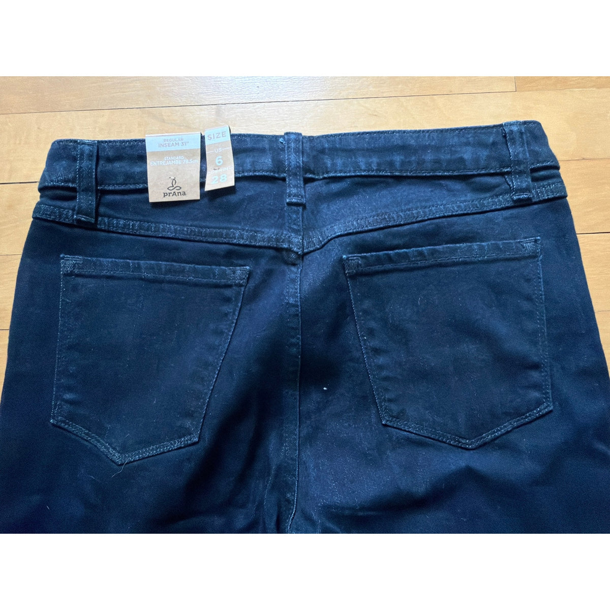 NWT PrAna Size 6 Dark Wash High Rise Slim Fit Jeans