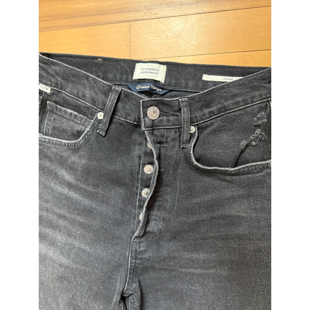 Citizens of Humanity Jolene High Rise Vintage Slim - Black - Size 26 - EUC