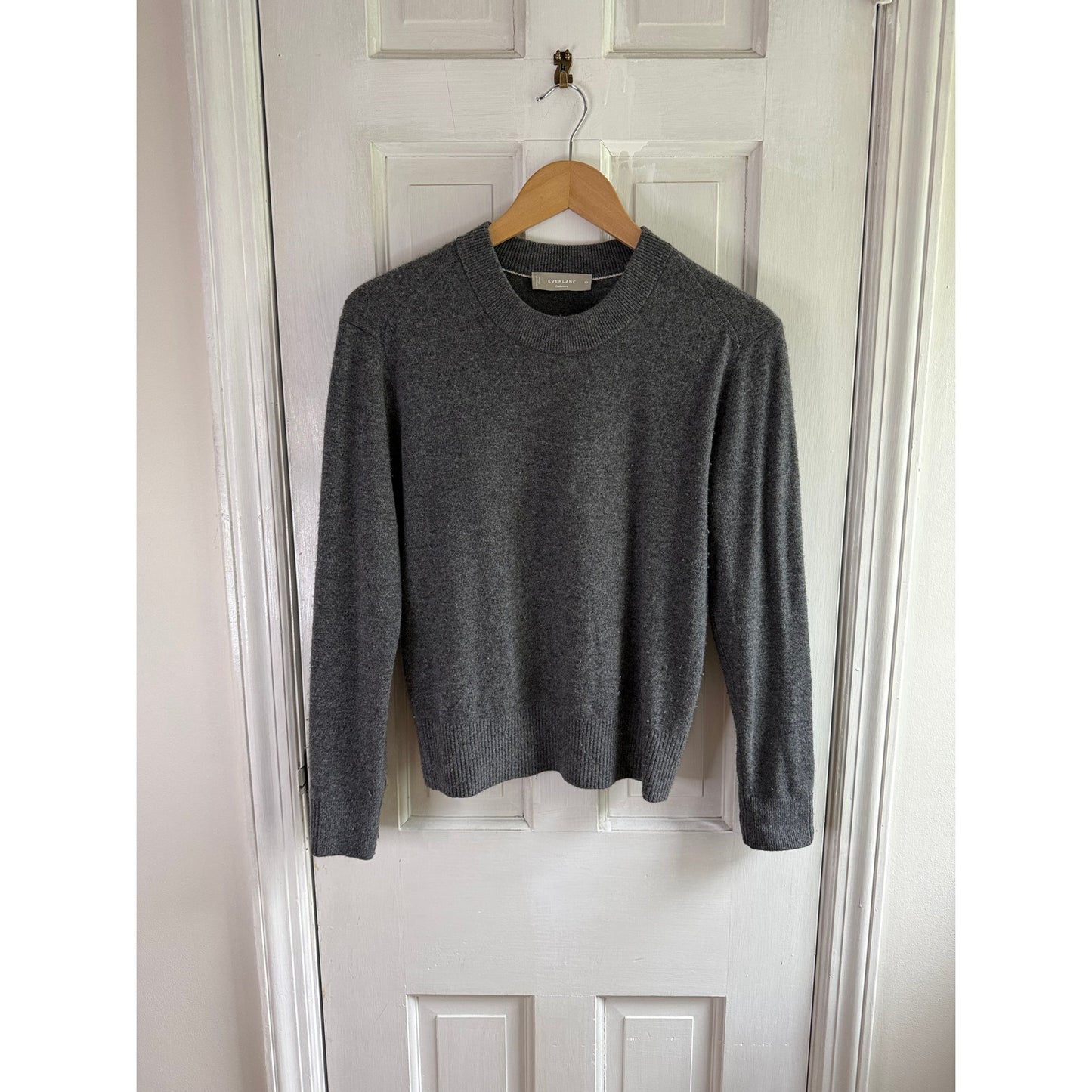 Everlane Gray Cashmere Sweater Extra Small XS Crewneck Grade-A Mongolian EUC