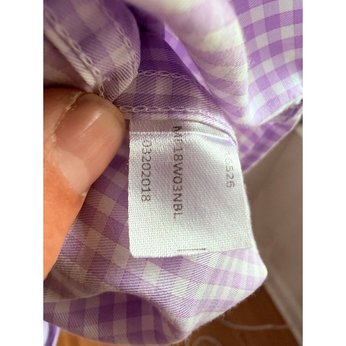 Peter Millar Mens XXL Purple Gingham Silk Cotton Button Down Shirt Long Sleeve 2XL