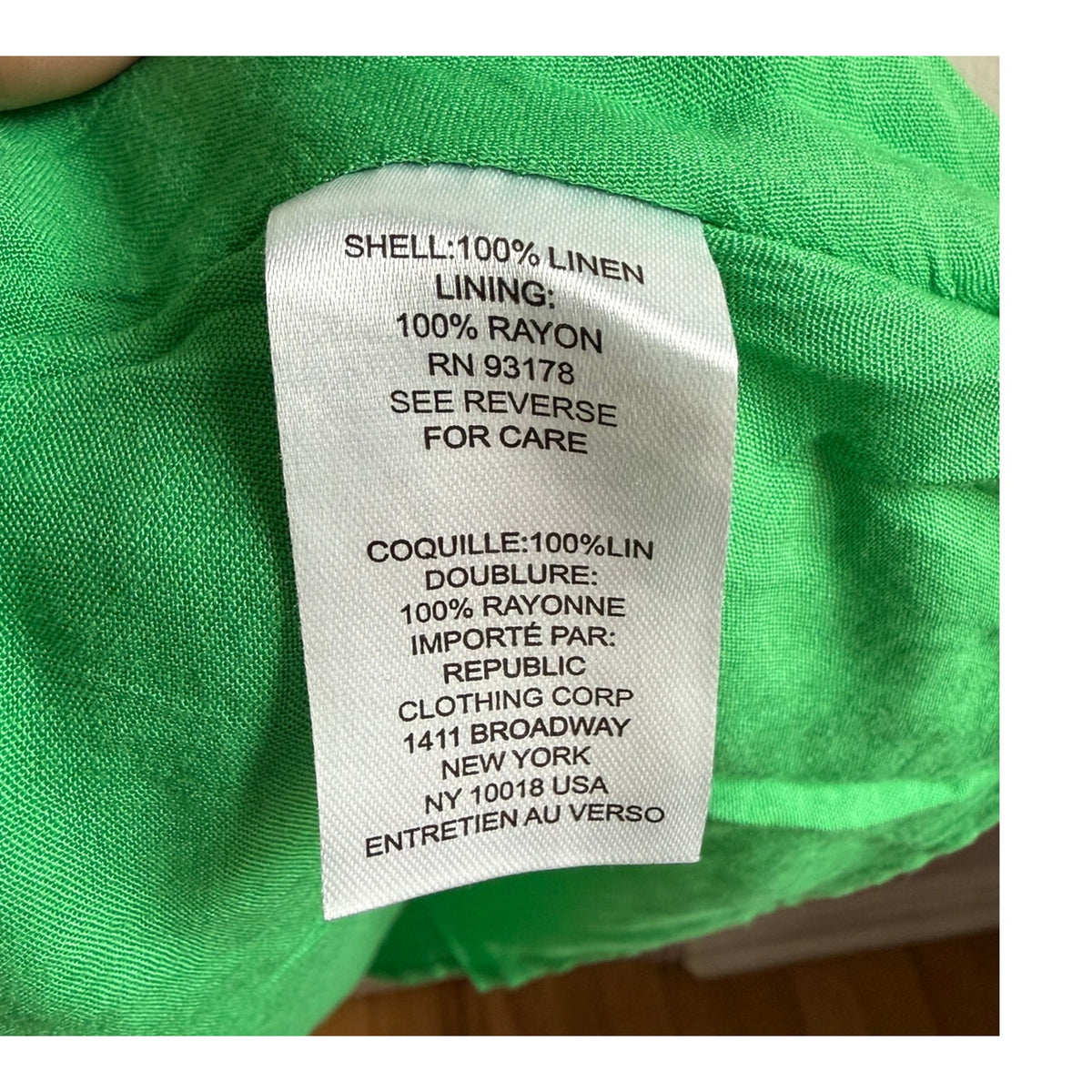 House of Harlow 1960 Kelly Green Linen Mini Dress - Puff Sleeve - Small - EUC