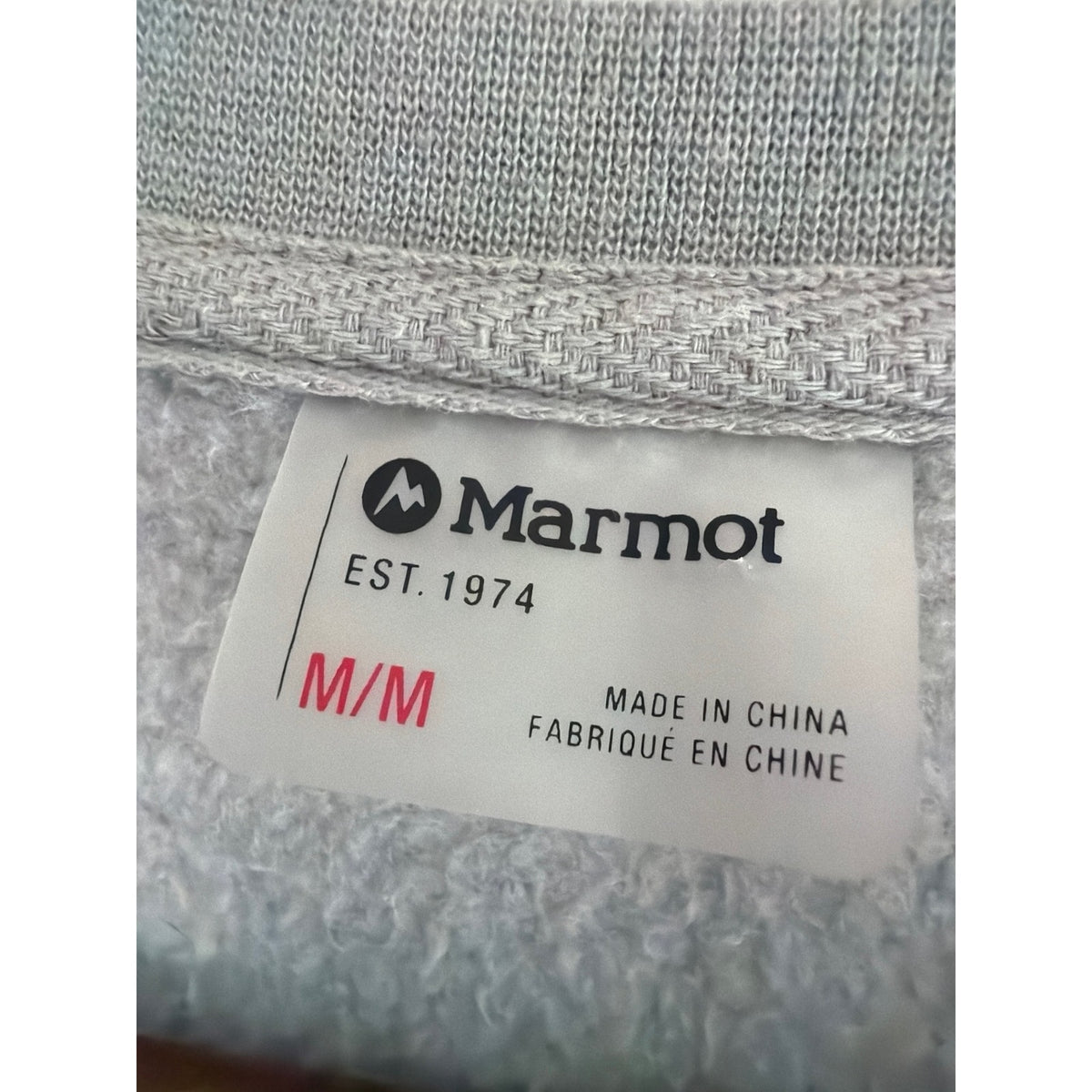 Marmot Vintage Ski Graphic Hoodie Mens Medium Olive Green Fleece Sweatshirt
