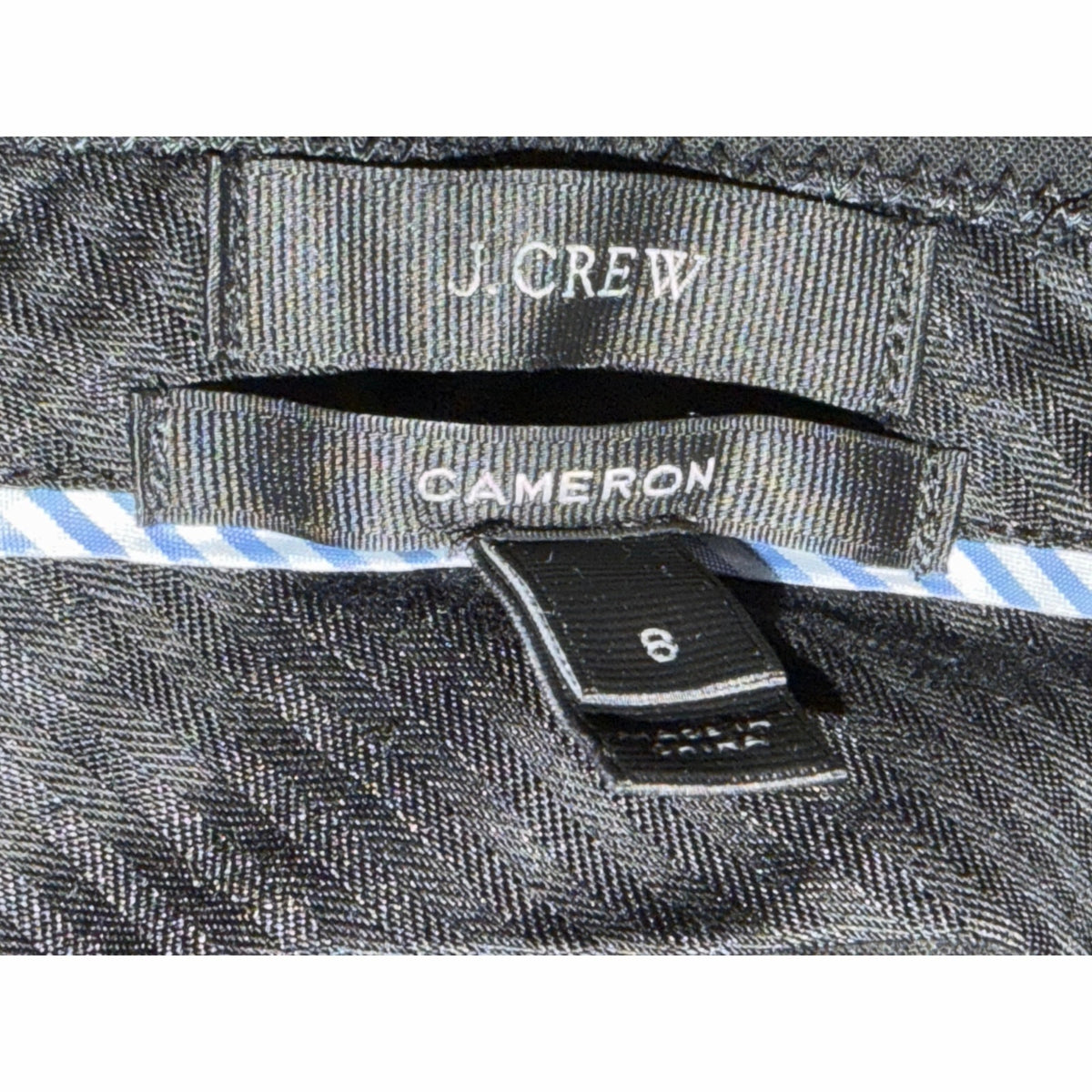 J. Crew Size 29T Dark Wash High Rise ToothPick Style Jean with Black Polka Dots
