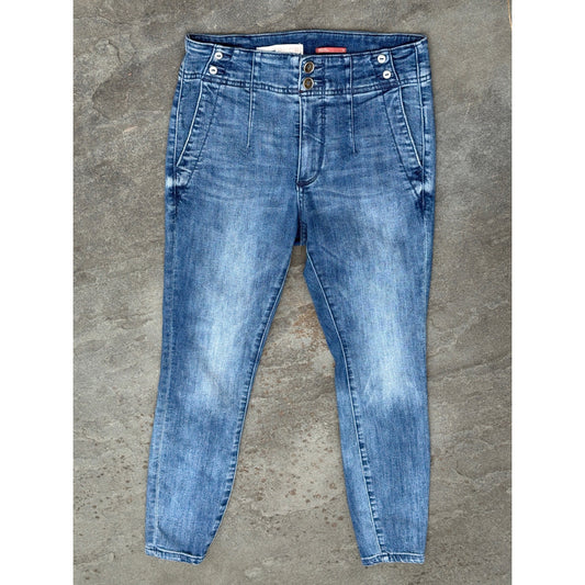Pilcro and the Letterpress High-Rise Skinny Jeans Light Wash Size 28