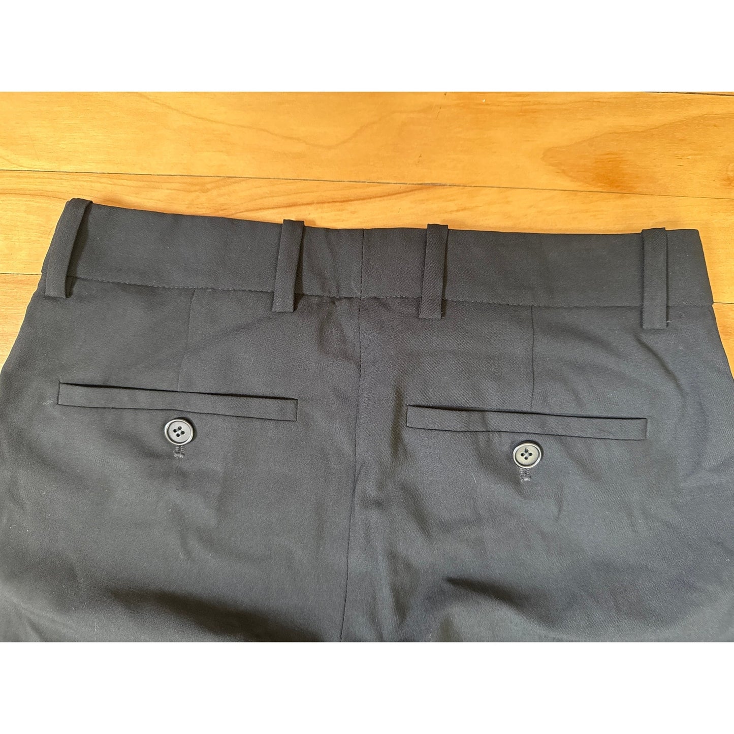 Theory Super Slim Edition Trousers Size 00 Black Pants Made in USA Classic EUC