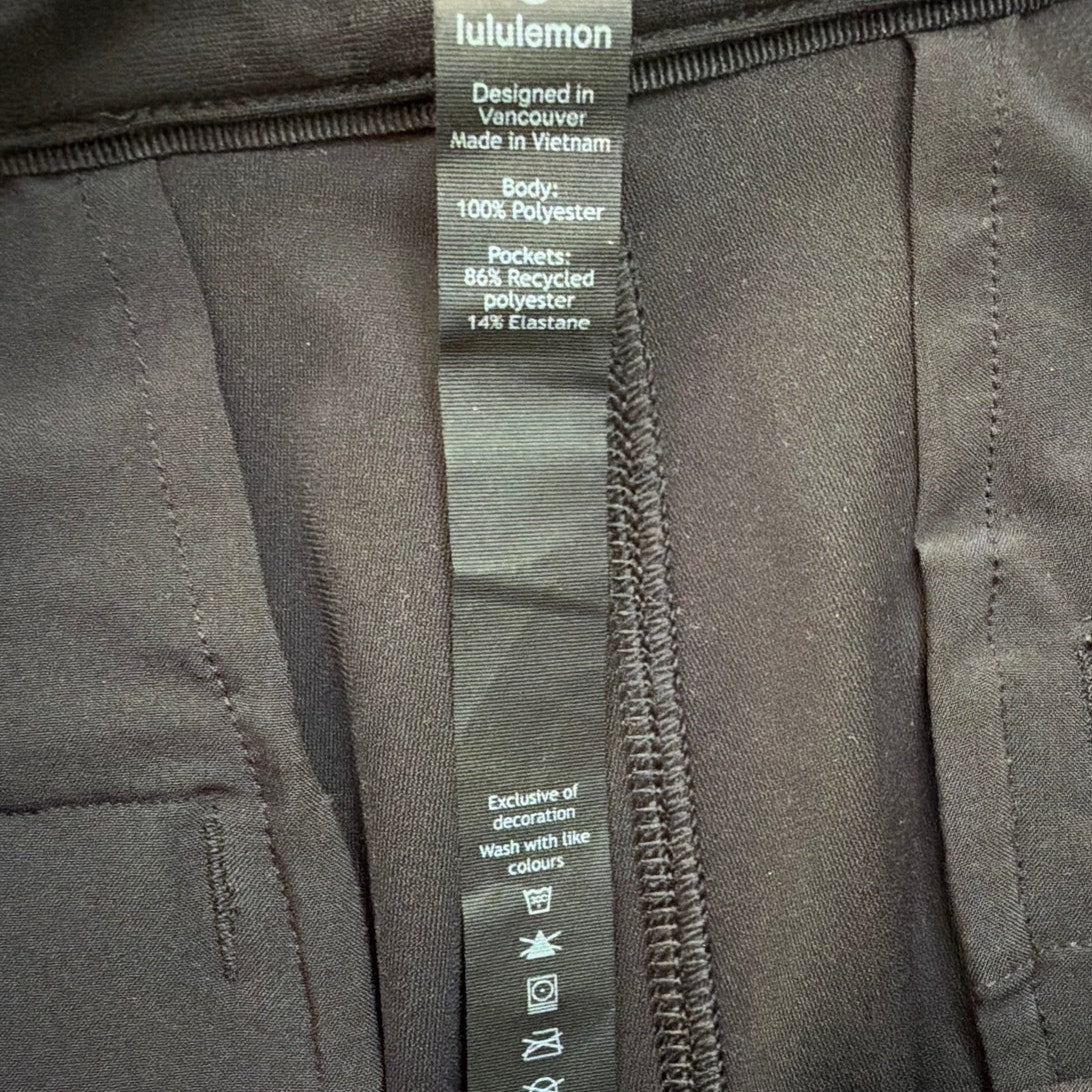 Lululemon Size 32 Slim Fit Black Trousers