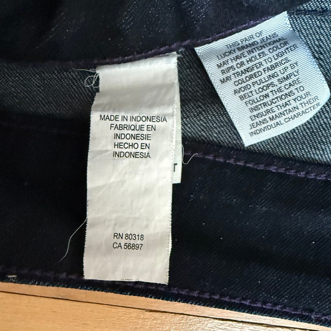Lucky Brand Ginger Boot Jeans Women's Plus Size 18W Dark Wash EUC