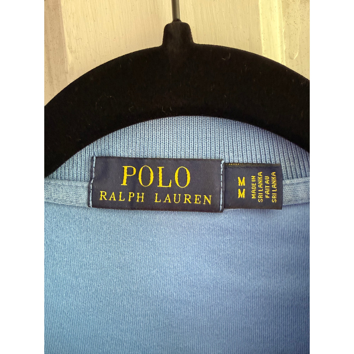 Polo Ralph Lauren Light Blue Polo Shirt Men's Gold Pony Medium