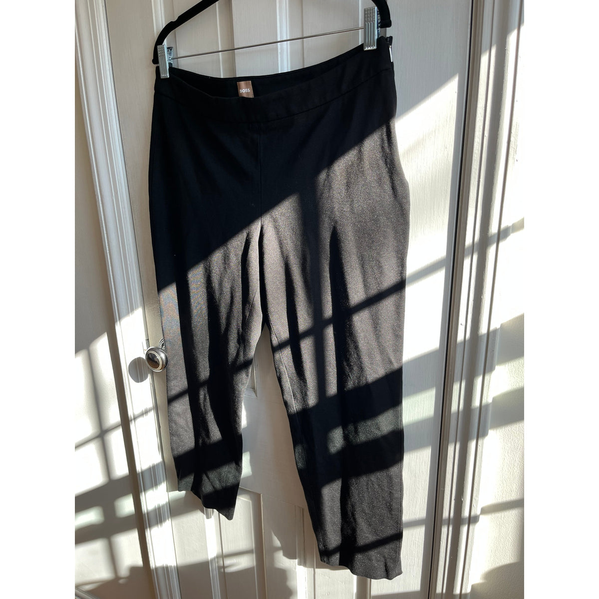 BOSS Hugo Boss Women's Black Ponte Legging Pants - Size 12 - Stretch Knit