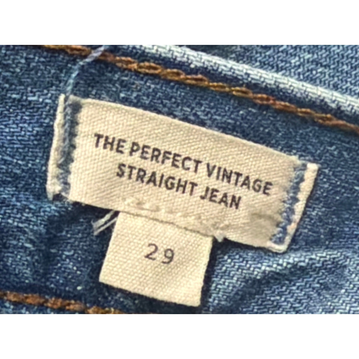 Madewell The Perfect Vintage Straight Jean in Danby Wash Comfort Stretch 24P 💎