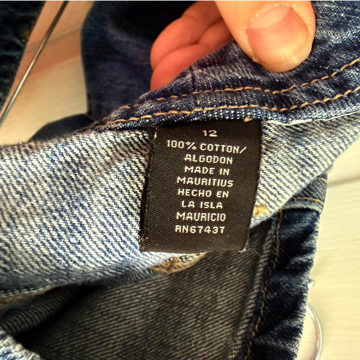 Vintage Polo Jeans Co Ralph Lauren Denim Mini Skirt Utility Pocket Size 12 EUC