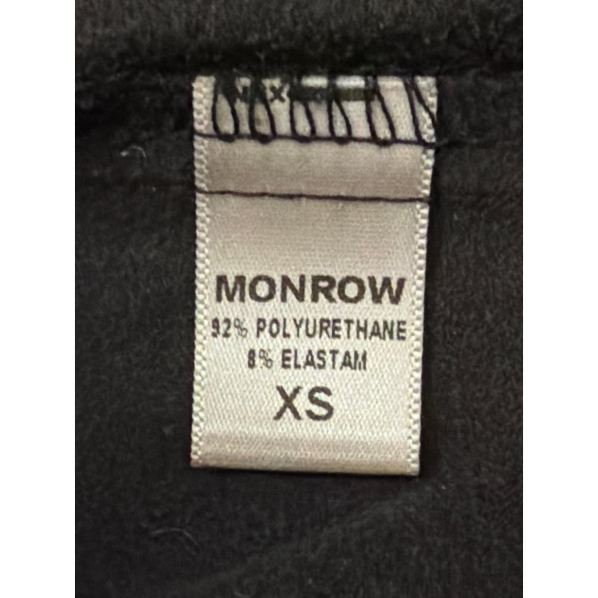 Monrow XS Women's Navy Blue Faux Vegan Leather Scrunch Ankle Sweatpants