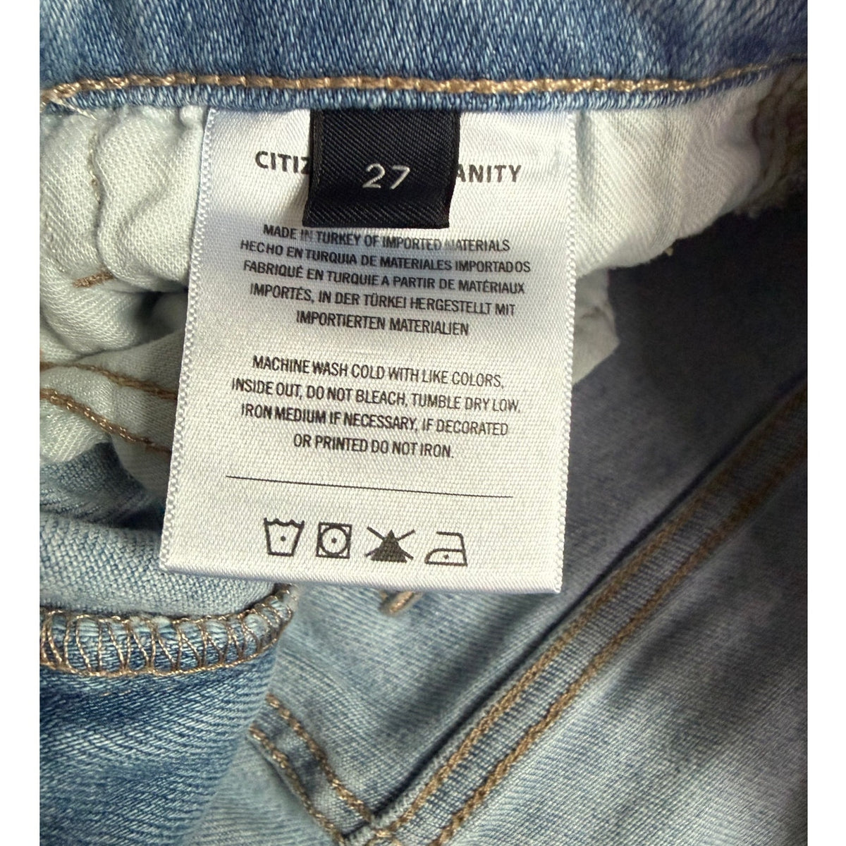 Citizens of Humanity Isola Cropped Boot Jeans Size 27 Light Wash EUC