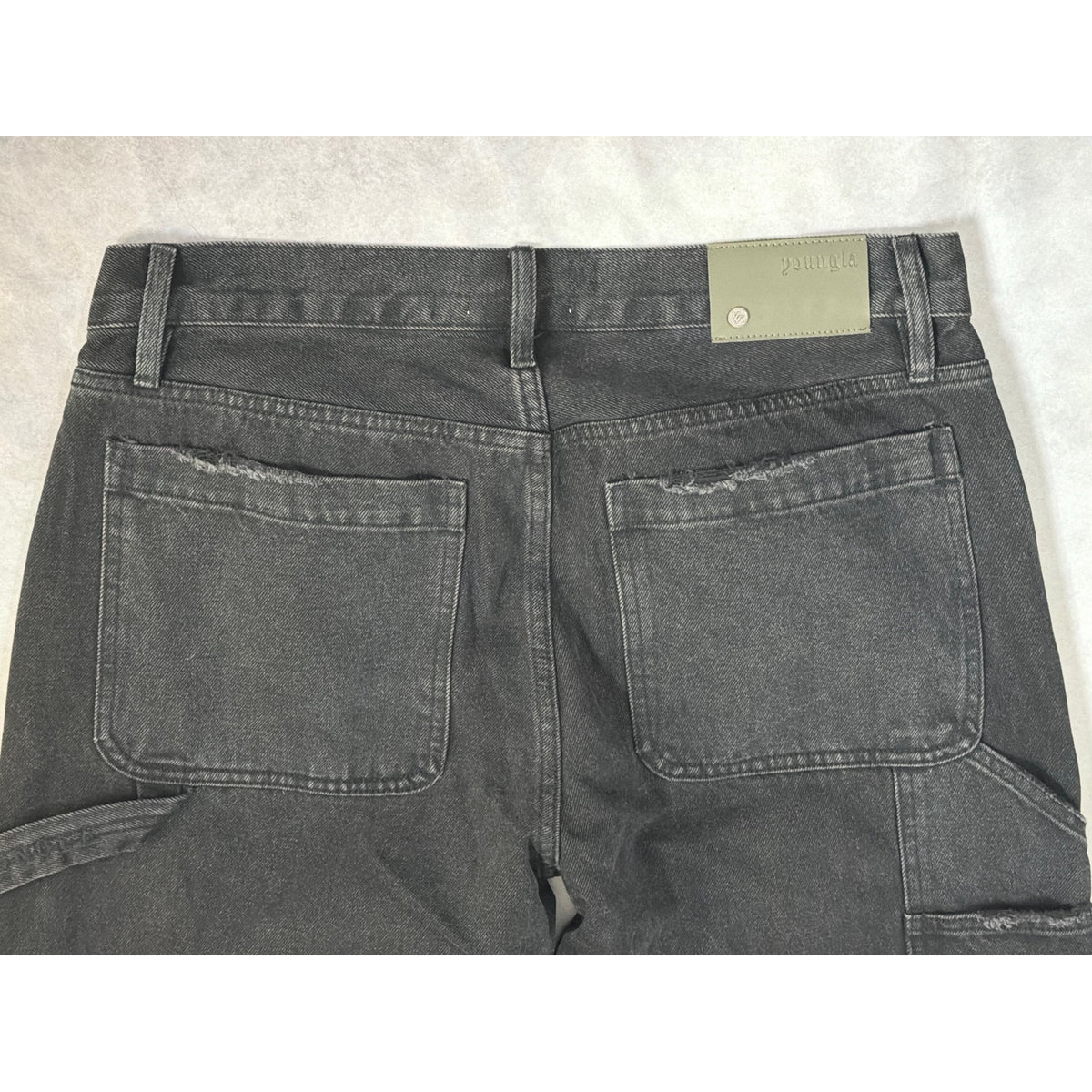 YOUNGLA Double Knee Carpenter Denim Pants - Medium NWT