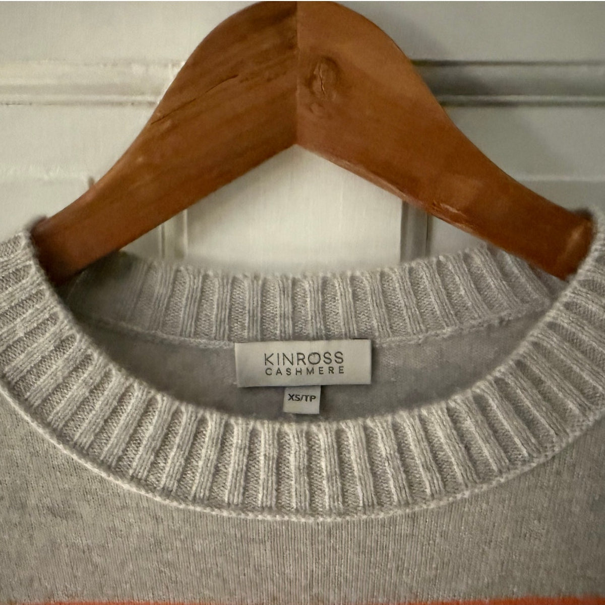 Kinross Cashmere Stripped Sweater - Size Extra Small