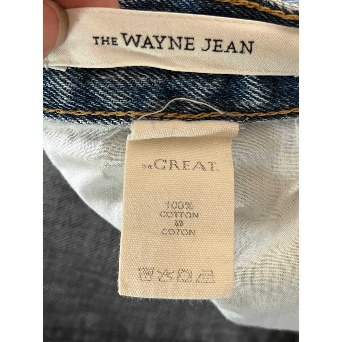 THE GREAT. The Wayne Jean Sz 27 - ✨ Fan Fave ✨ Cropped Wide Leg Raw Hem Denim