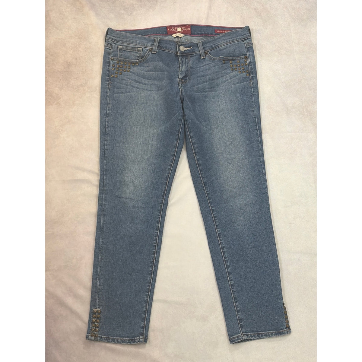 Lucky Brand Charlie Skimmer Studded Ankle Jeans 12/31