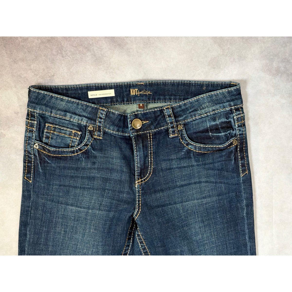 KUT from the Kloth Natalie Bootcut Jeans Size 8 Medium Dark Wash