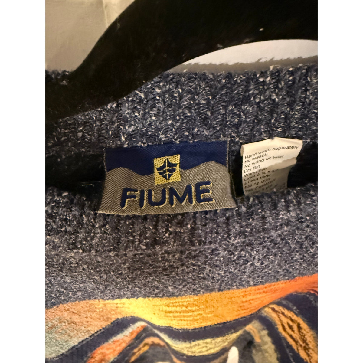 Vintage DIstressed FIume Coogie Style Sweater - Size Large