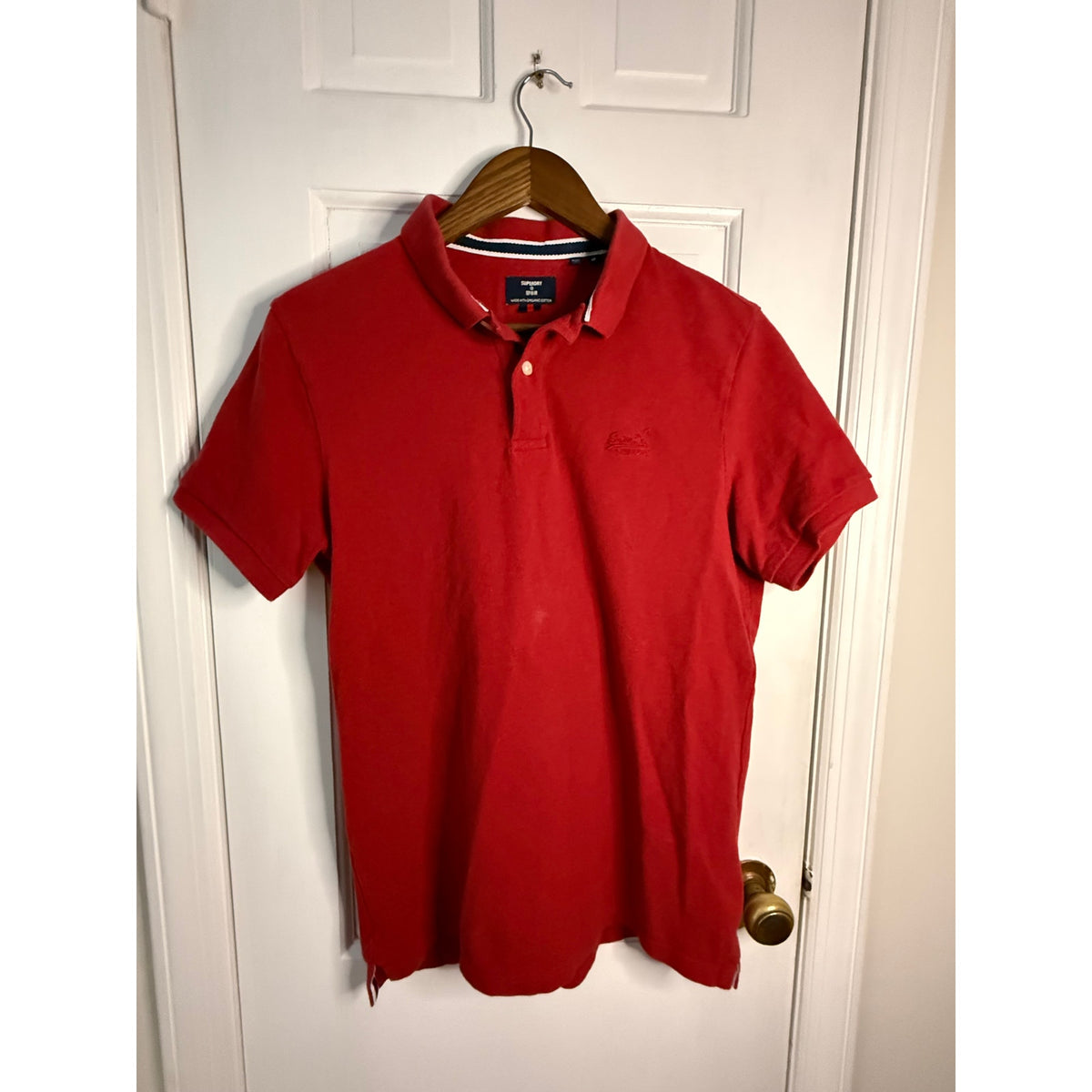 SuperDry Red Polo Medium