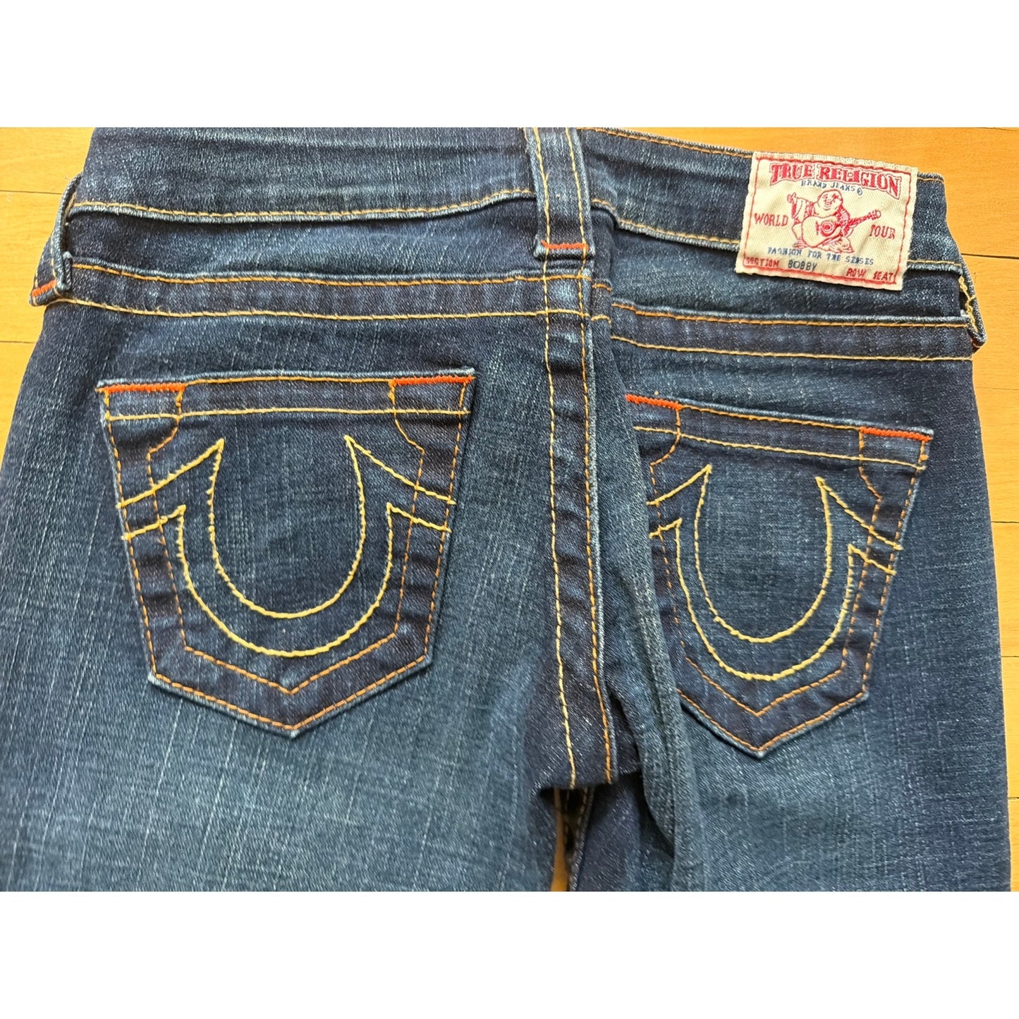 True Religion Size24 Dark Wash Ultra Low Rise Bootcut Jeans