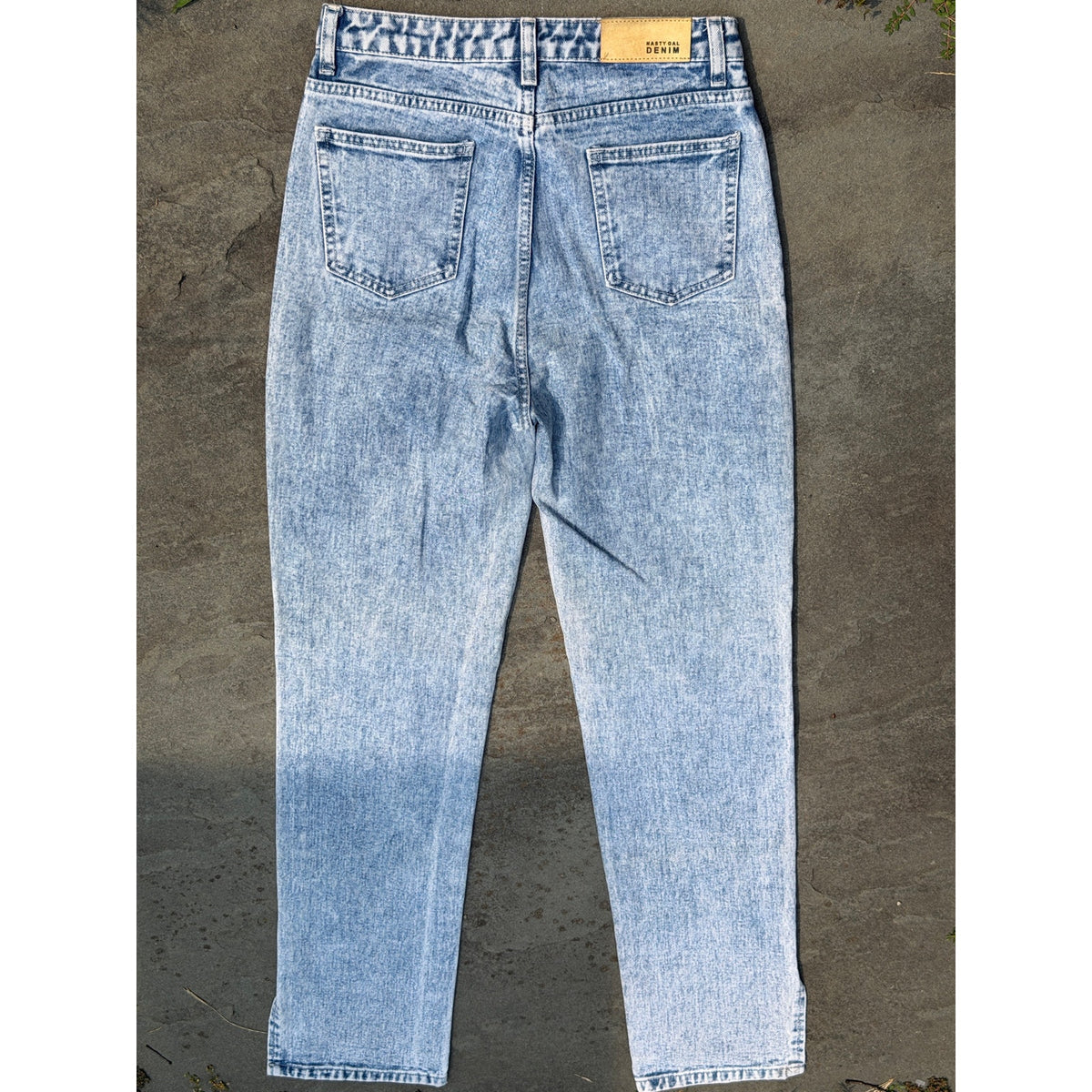 Nasty Gal Acid Wash High Waisted Mom Jeans Size UK 8 EU 36