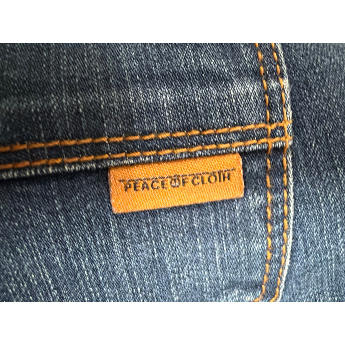 Peace Of Cloth Size 8 Dark Wash High Rise Relaxed Bootcut Jeans EUC