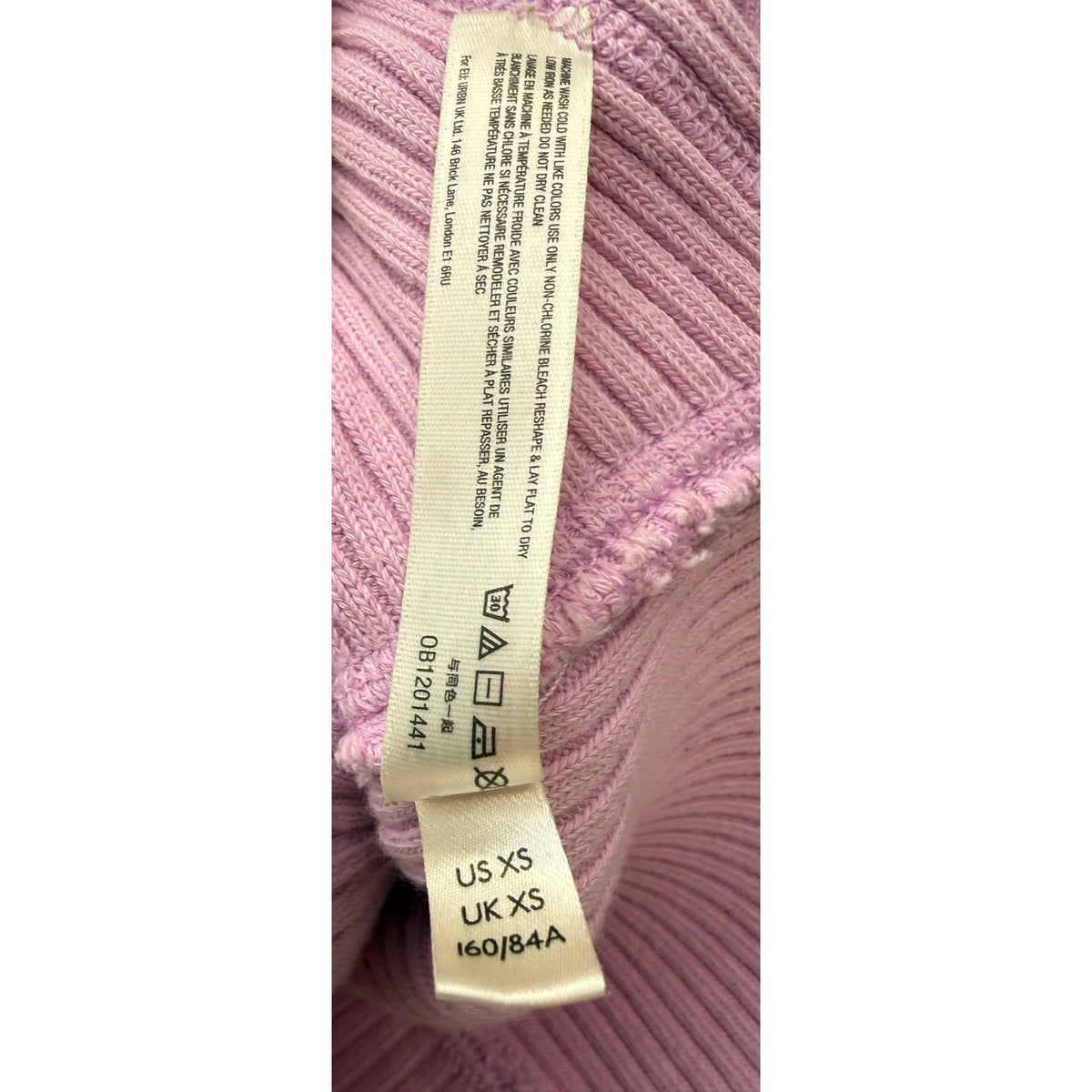 Free People FP Movement Pink Ribbed Henley Crop Top Long Sleeve Sz XS