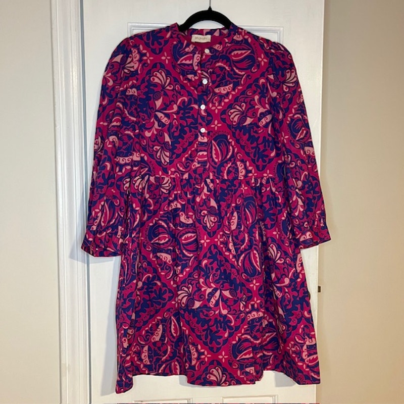 Banjanan Pink Floral Dress Size Medium