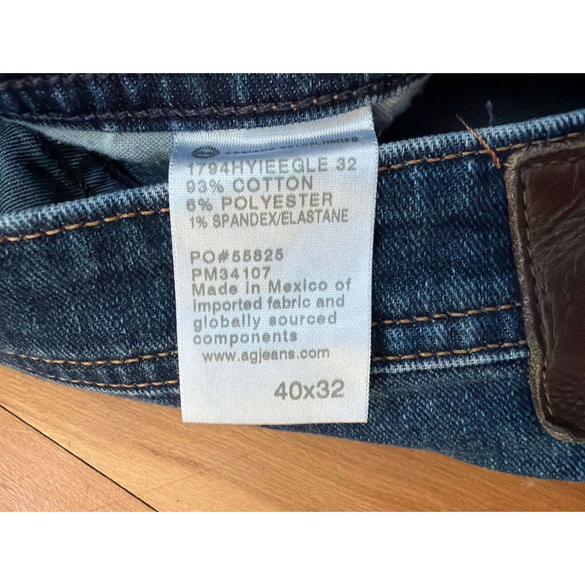 Adriano Goldschmied Everett 40x32 Slim Straight Dark Wash Jeans
