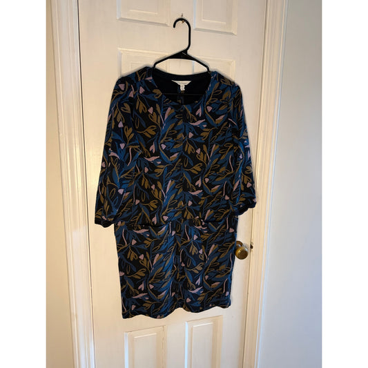 Seasalt Cornwall Tunic Dress Black/Blue Size 4 Condition Good