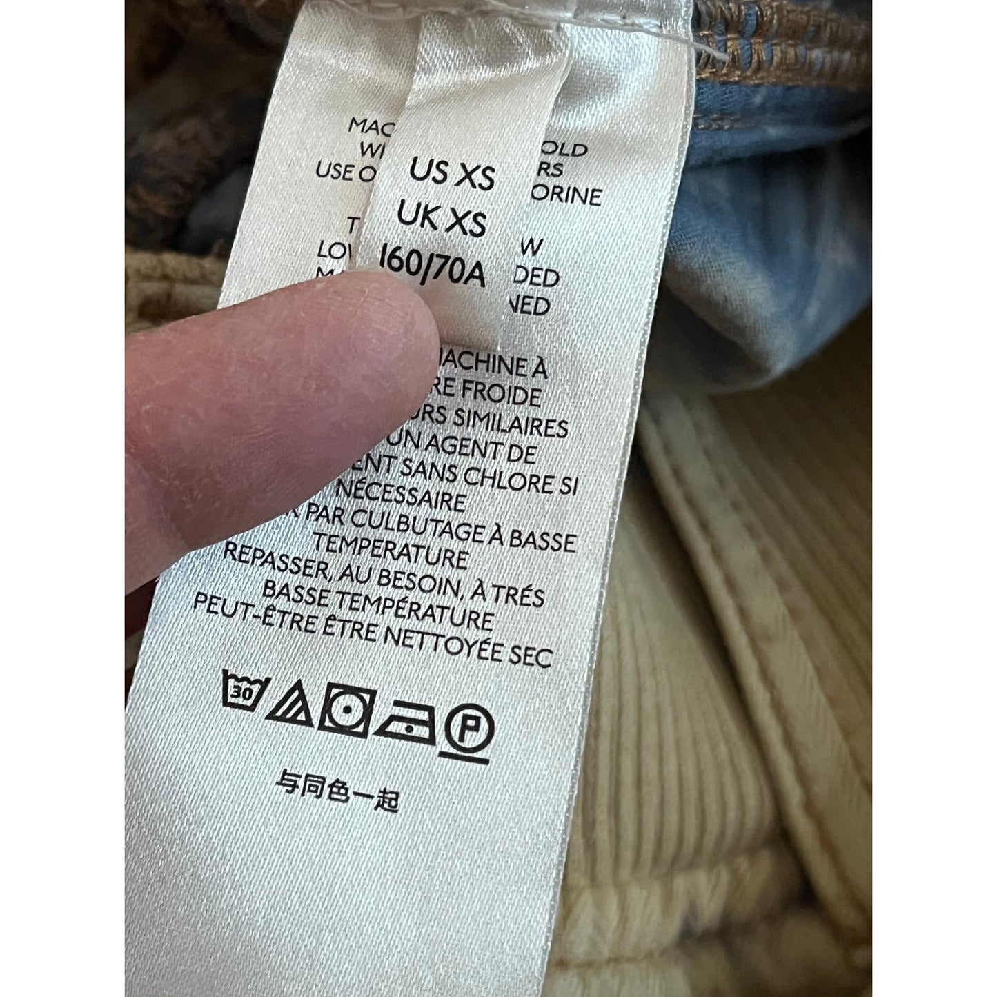 Free People Freddie Distressed Tie Dye Pants XS/P Tan Utility Cargo Sold Out