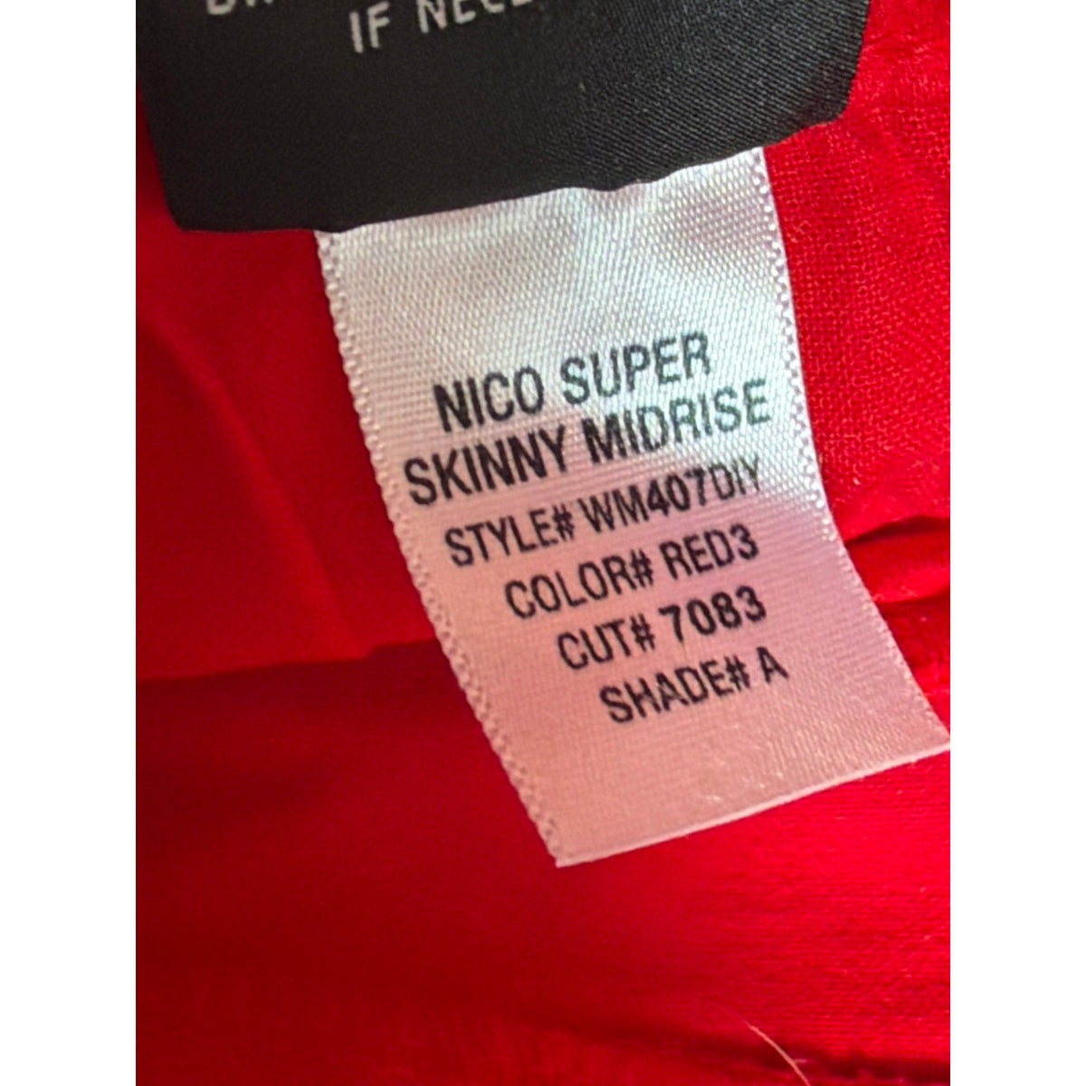 Hudson Nico Super Skinny Mid-Rise Jeans in Red - Size 29