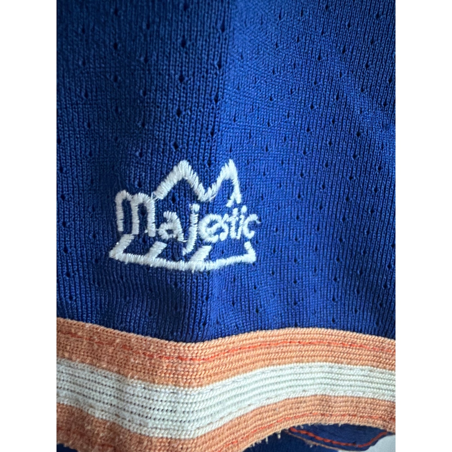 New York Mets Jersey Mens XL Mike Piazza 31 Blue Orange MLB Fan Apparel EUC
