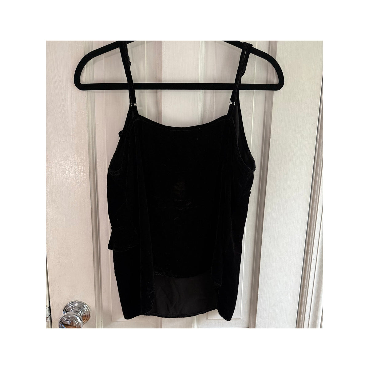 Bella Dahl Black Silk Blend Tank Top Medium M Sleeveless Cami