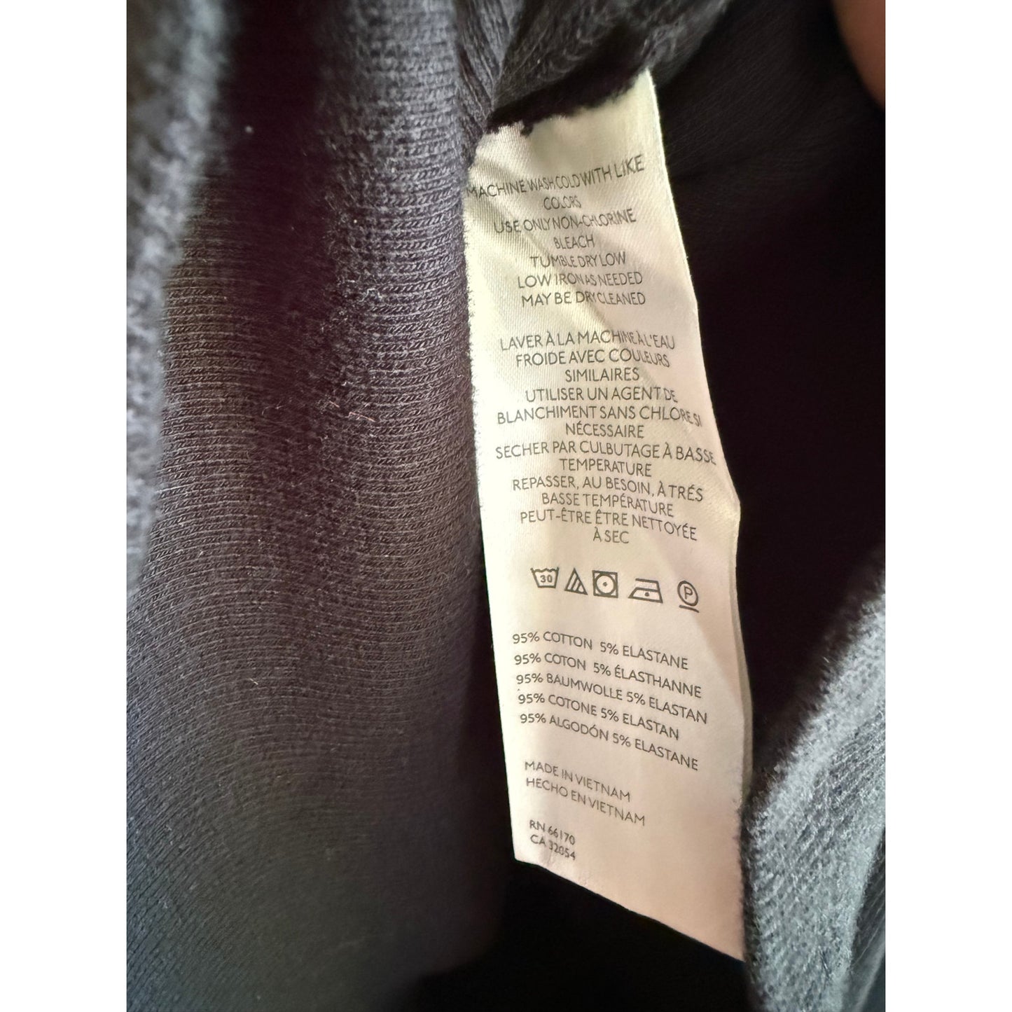 We The Free Black Ribbed Square Neck Long Sleeve Knit Top XL EUC