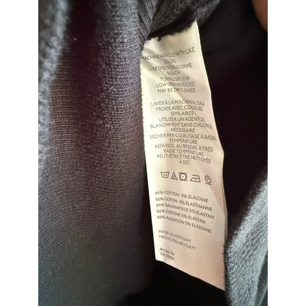 We The Free Black Ribbed Square Neck Long Sleeve Knit Top XL EUC